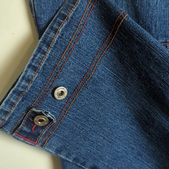 Vintage ECKORED Jeans with Embroidered Patchwork Rhinoceros Juniors 5 - Picture 7 of 16